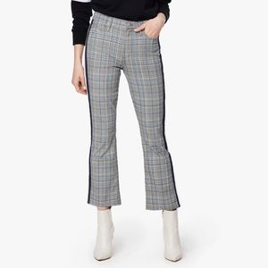 Mother Insider Ankle Plaid 25 Happy People Read and Drink Coffee